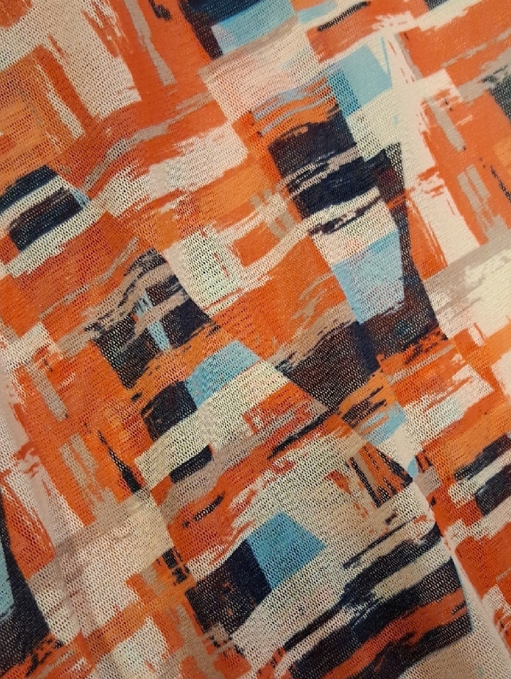 Lightweight Open-Front Women's Cardigan Jacket - Orange Multi By JJ. BEAUTIFUL - Picture 10 of 10